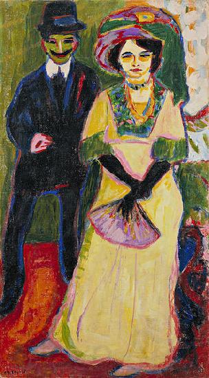 Ernst Ludwig Kirchner Dodo and her brother Germany oil painting art